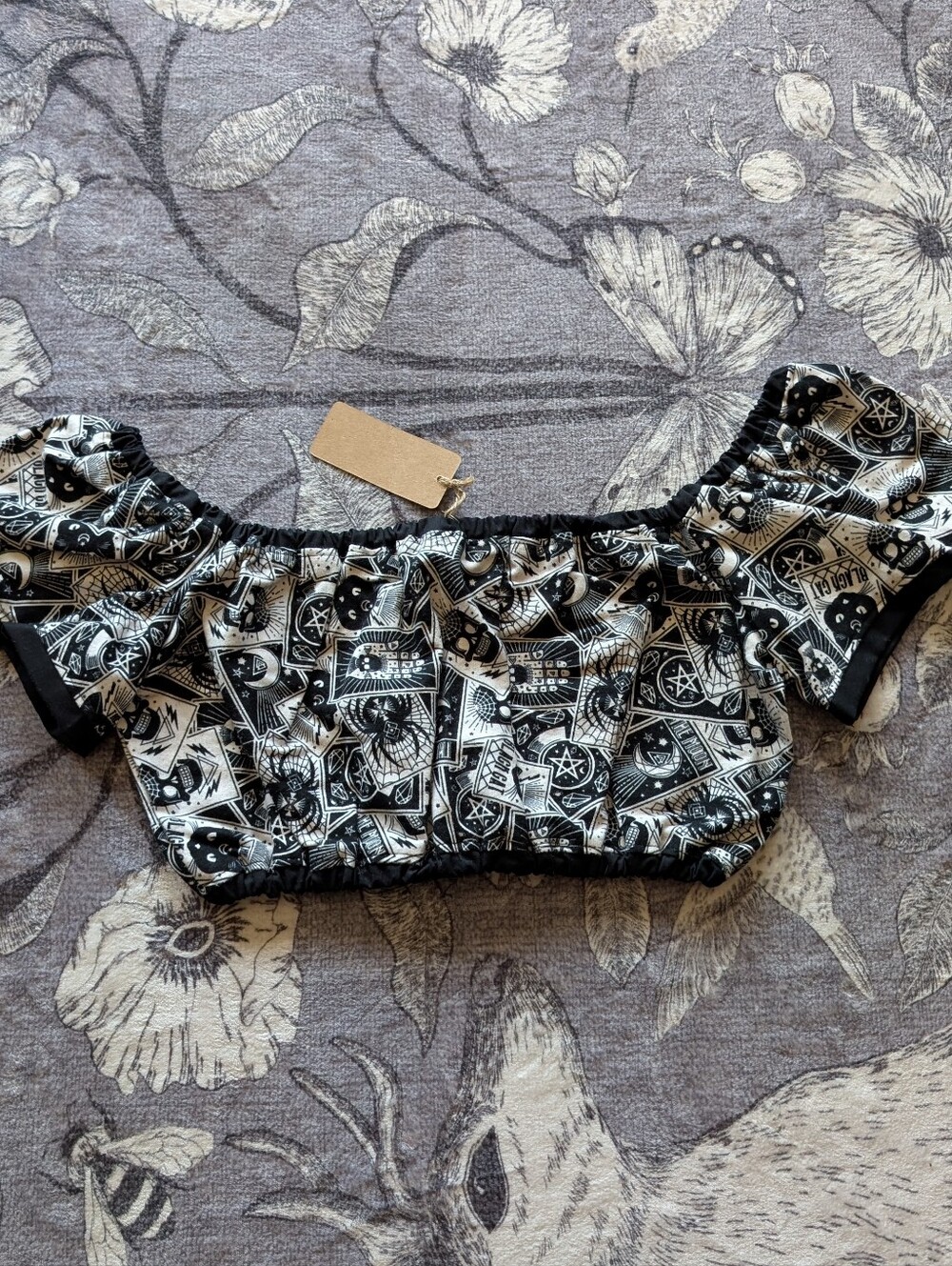 Tarot Card Maid Crop Top